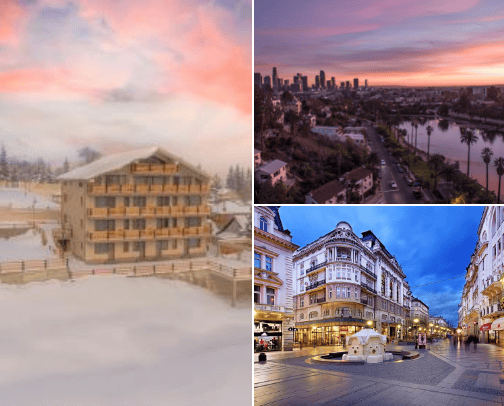 Places to travel to✈ cover photo collage