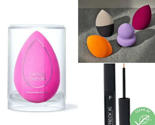 Makeup tools cover photo collage