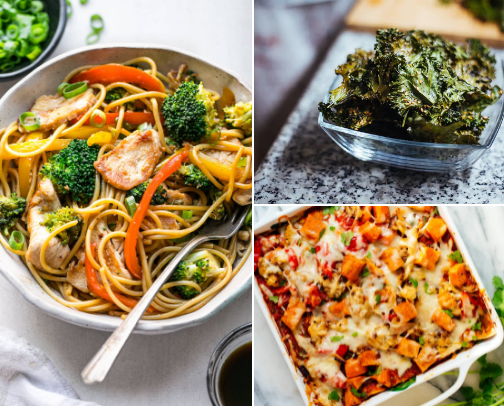 My favorite healty comfort food for families cover photo collage