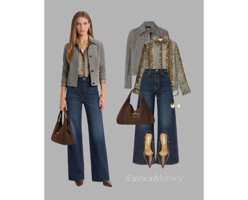 OOTD #955 WOMEN'S FASHION PRE-FALL ELEVATED DENIM LOOK cover photo collage