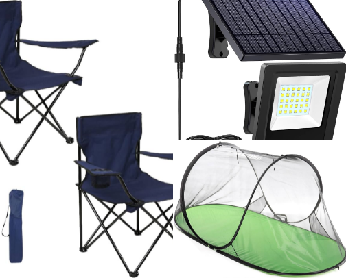 Camping life cover photo collage