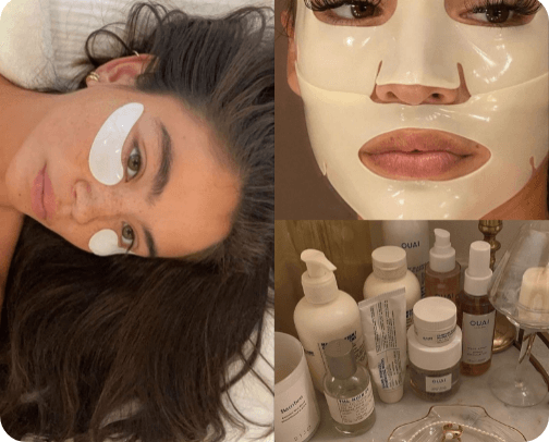 Skin care for winter cover photo collage