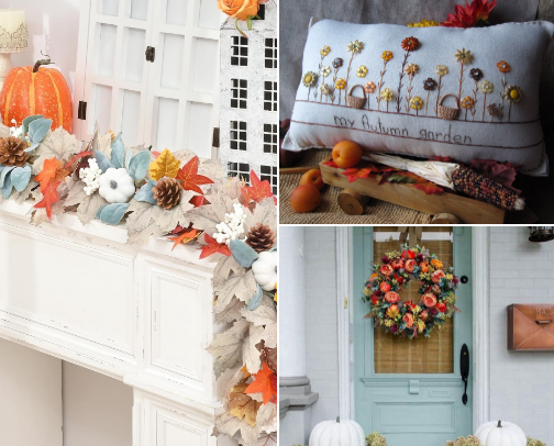 Autumn at The Nest: Decor & Porch Touches cover photo collage