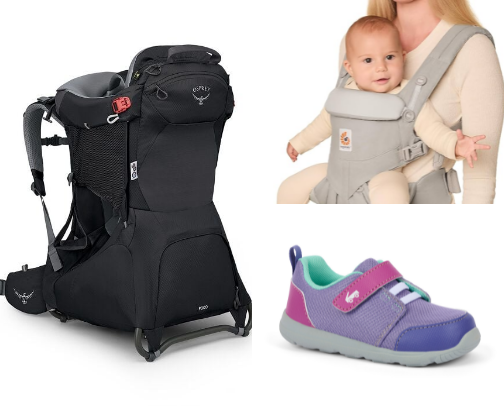 Outdoor gear for the family cover photo collage