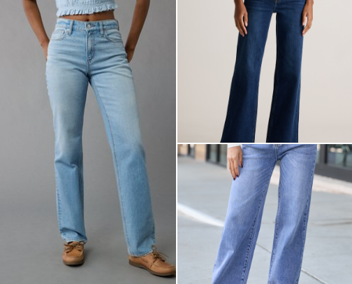 Jeans for moms and over 40 looking good and feeling good cover photo collage