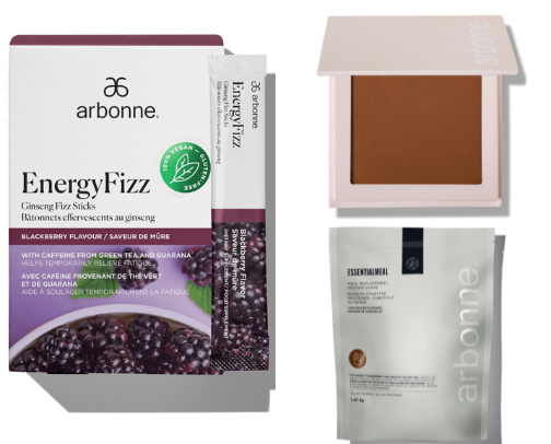 Arbonne products cover photo collage