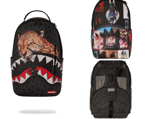 Back to school quality backpack from SprayGround. cover photo collage