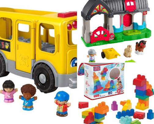 Favorite toddler toys cover photo collage
