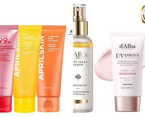 Skin care cover photo collage