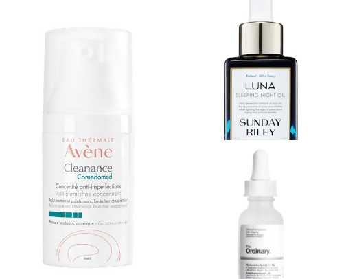 Skincare for problematic skin cover photo collage