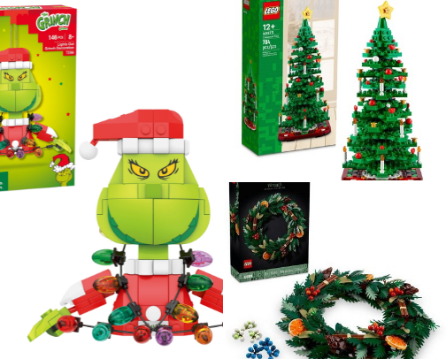 Christmas Legos and Blocks cover photo collage