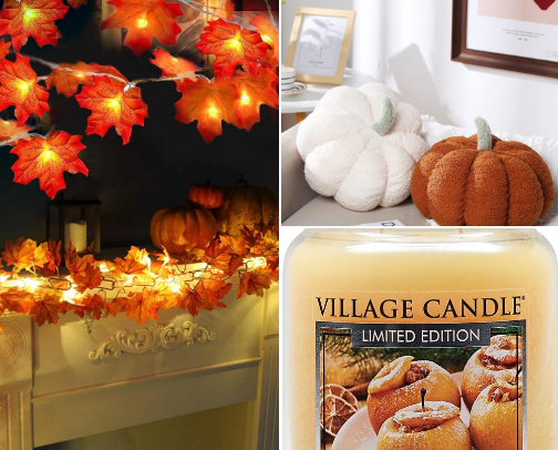 fall home decor 🍂🍁 cover photo collage