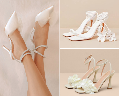 Wedding Shoes for Brides Under $50 cover photo collage