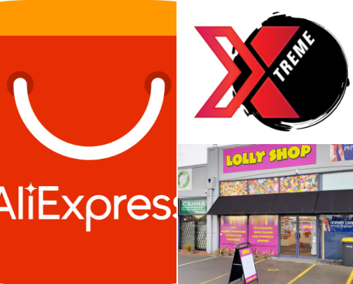 Online shopping cover photo collage