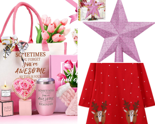 Magical Christmas Time: Festive Holiday Decor, Gift Ideas, and Outfits cover photo collage