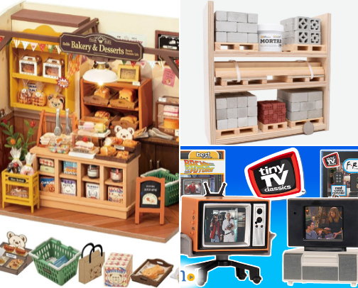 Tiny Worlds, Big Joy: Perfect Gifts for The Miniature Lover cover photo collage