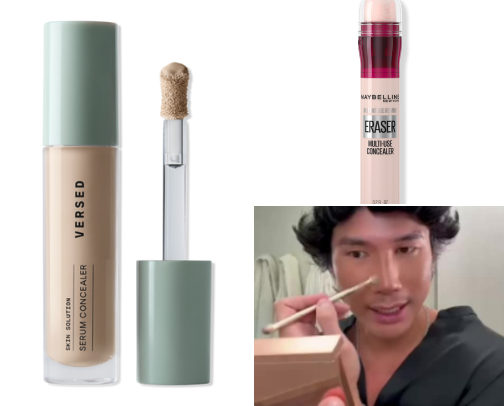 Makeup routine cover photo collage