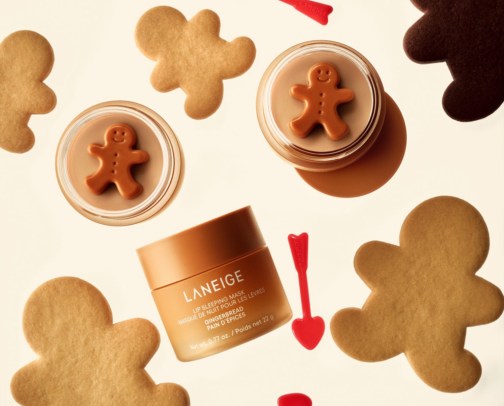 Laneige gingerbread sleeping mask cover photo collage