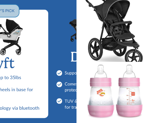 Baby product must haves cover photo collage