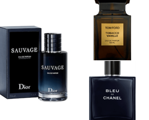 Parfumes for man cover photo collage