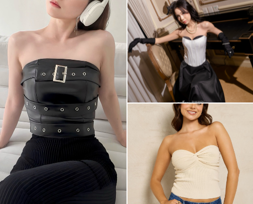 Must have! New era tube women top!! cover photo collage