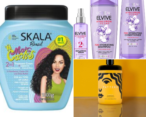 life changing curly hair products cover photo collage