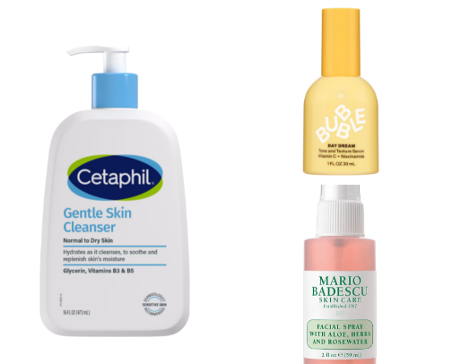 Favorite Skincare Products cover photo collage
