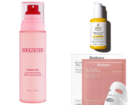 Beauty products that give me life 🥹 cover photo collage