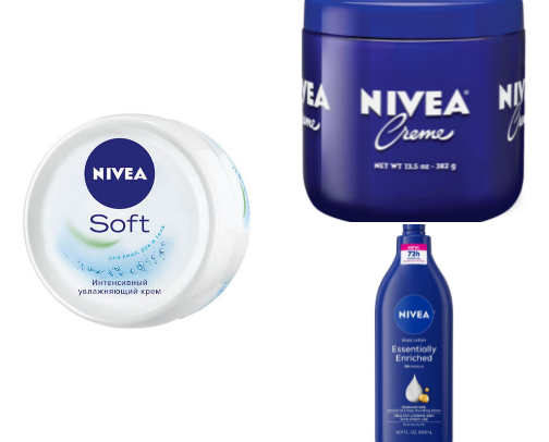 nivea products cover photo collage