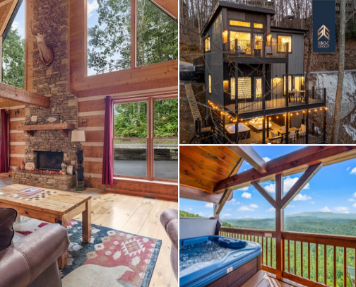 Christmas in the Cabins cover photo collage
