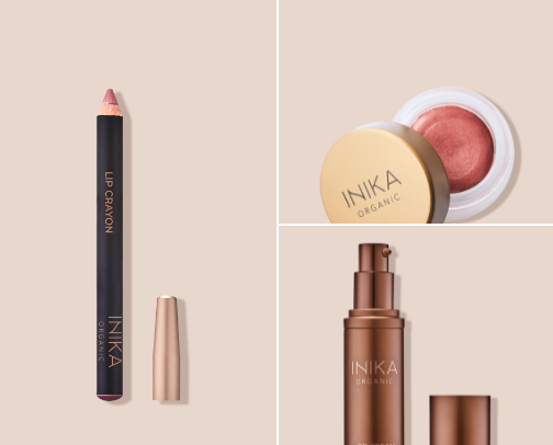 What you'll find in my low tox Make-up bag 💄💋 cover photo collage