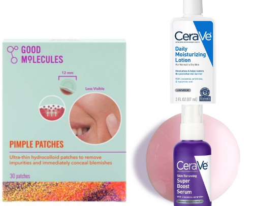Skin care products that I swear by. cover photo collage