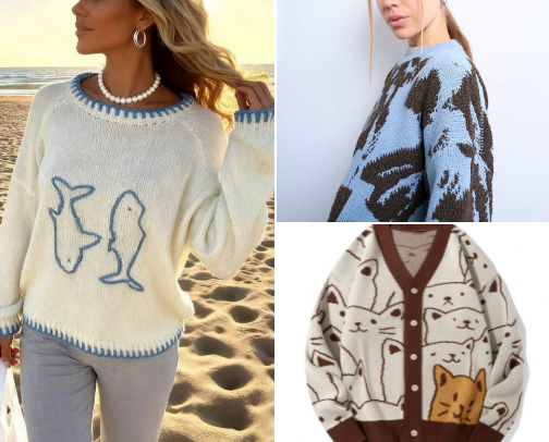 🐑Fun and cool sweaters only!!!🥀 cover photo collage