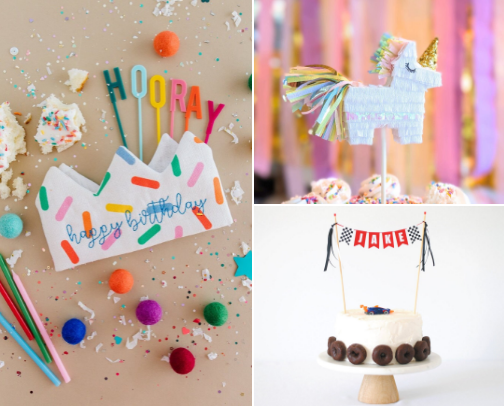 BIRTHDAY DECOR THAT TAKE THE CAKE cover photo collage