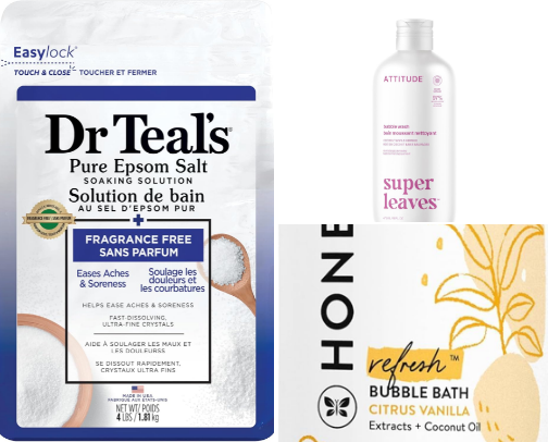 Bubble Bath Routine Must-Haves cover photo collage