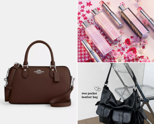 what's in my bag?! cover photo collage