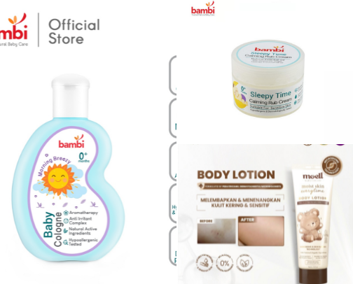 My favorite skincare baby cover photo collage