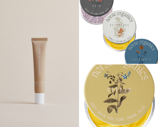 Skincare cover photo collage