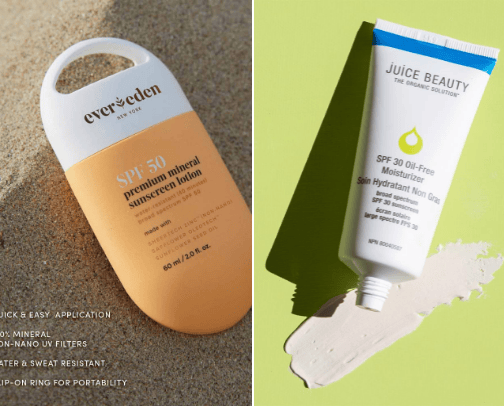Favourite SPFs for all skin types cover photo collage