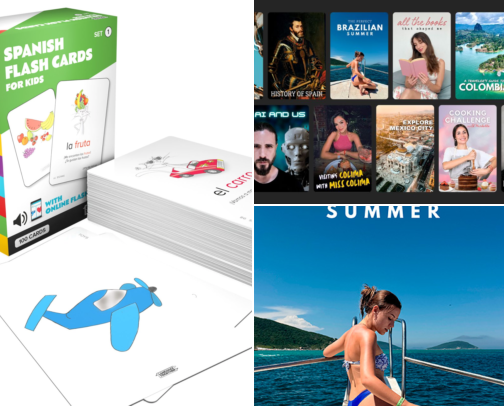For Learning Spanish cover photo collage