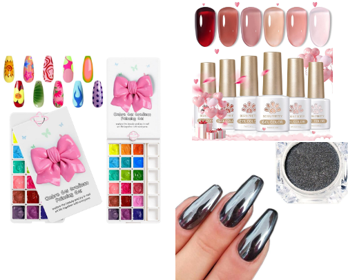 My favourite Amazon Nail Supplies cover photo collage