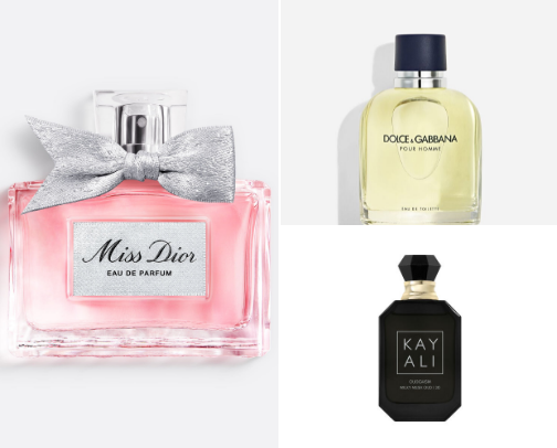My best perfume collection cover photo collage