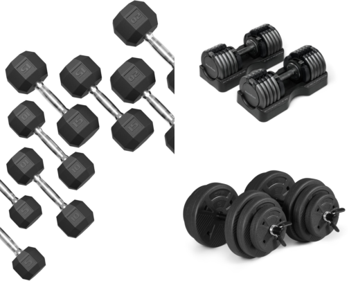 I Ditched 15 Pairs of Dumbbells for One Adjustable Set and Reclaimed My Garage cover photo collage