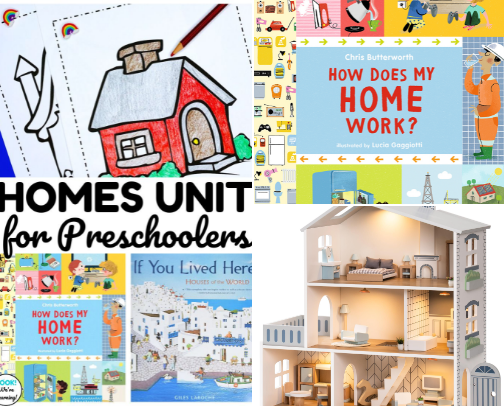 Pre-K “Homes” Unit cover photo collage