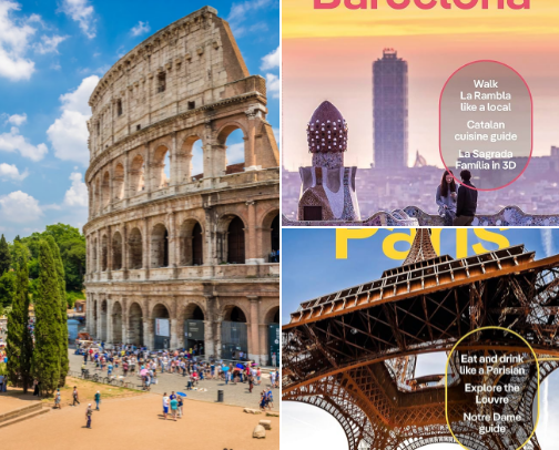Travel cover photo collage