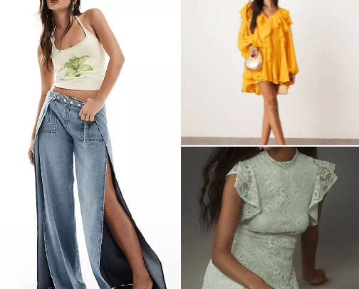 Must buy clothing and shoes( with discounts) cover photo collage