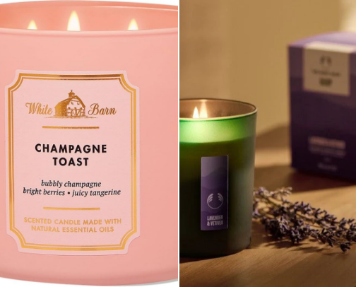 Scented candles cover photo collage
