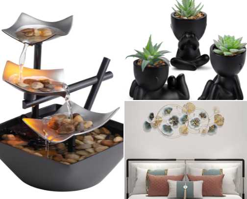 Living room decor cover photo collage