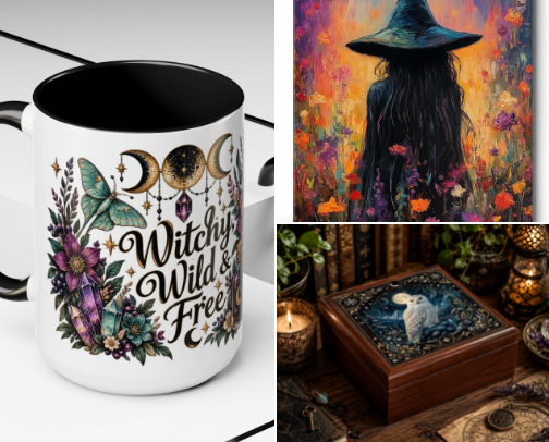 Cozy Witchy Home cover photo collage