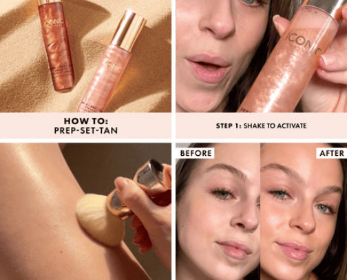my favorite self tanning products cover photo collage